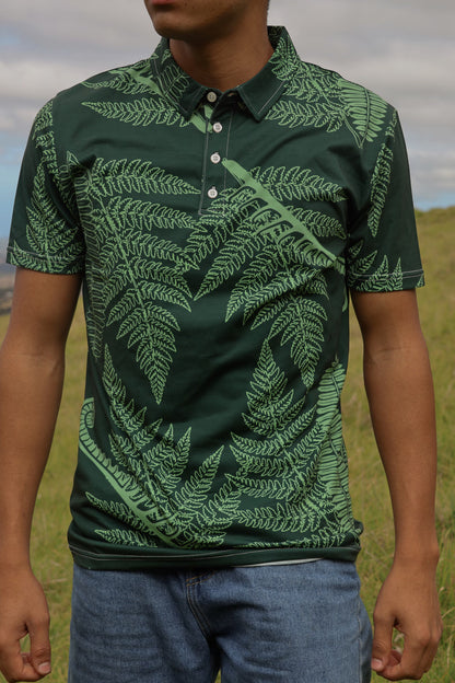 Native Ferns Men’s slim fit polo